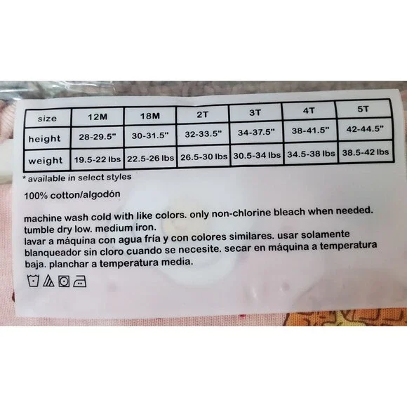 Girls Set of 5 Cotton 2 Piece Snug Fit Pajama Sets Toddler 2T NEW - Picture 8 of 9